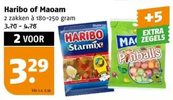 Poiesz Haribo of Maoam aanbieding