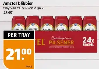 Poiesz Amstel blikbier aanbieding