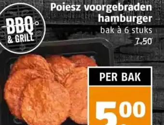 Poiesz Poiesz voorgebraden hamburger aanbieding