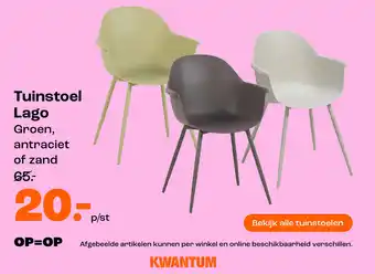 Kwantum Tuinstoel Lago aanbieding