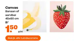 Kwantum Canvas Banaan of aardbei aanbieding