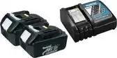 Bol.com Makita Accu Starterset 18V DC18RC 2x BL1830B - Y-00197 aanbieding