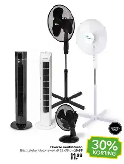 Xenos Diverse ventilatoren aanbieding