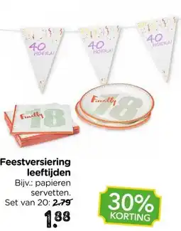Xenos Feestversiering leeftijden aanbieding