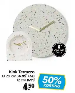 Xenos Klok Terrazzo aanbieding