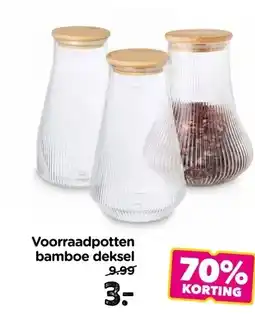 Xenos Voorraadpotten bamboe deksel aanbieding