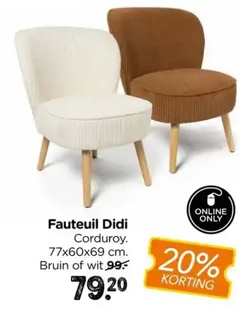 Xenos Fauteuil Didi aanbieding