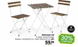 Xenos Bistroset wit aanbieding