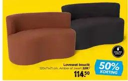 Xenos Loveseat bouclé aanbieding