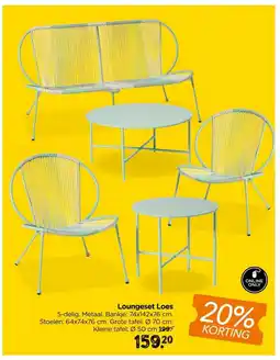 Xenos Loungeset Loes aanbieding