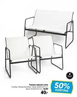 Xenos Tuinset naturel Lima aanbieding