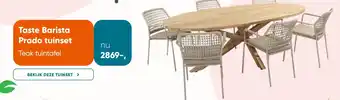 Van der Garde tuinmeubelen Barista Prado tuinset aanbieding