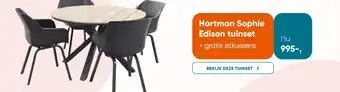 Van der Garde tuinmeubelen Sophie Edison tuinset aanbieding