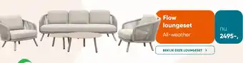 Van der Garde tuinmeubelen Flow loungeset aanbieding
