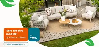 Van der Garde tuinmeubelen Eva Sara loungeset aanbieding