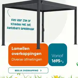 Van der Garde tuinmeubelen overkapping aanbieding