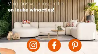 Van der Garde tuinmeubelen Volg ons voor inspiratie en leuke winacties! aanbieding
