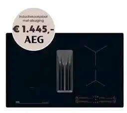 Superkeukens Inductiekookplaat met afzuiging aanbieding