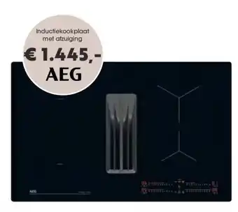 Superkeukens Inductiekookplaat met afzuiging aanbieding