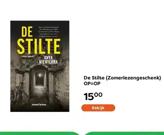 The Read Shop De Stilte (Zomerlezengeschenk) OP=OP aanbieding