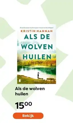 The Read Shop Als de wolven huilen aanbieding