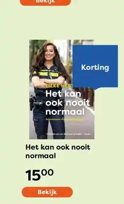 The Read Shop Het kan ook nooit normaal aanbieding