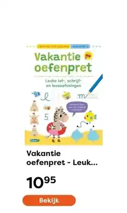 The Read Shop Vakantie oefenpret - Leuke tel-, schrijf- en leesoefeningen (naar het1ste leerjaar / naar groep 3) aanbieding