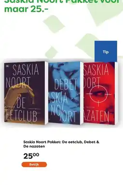 The Read Shop Saskia Noort Pakket: De eetclub, Debet & De nazaten aanbieding