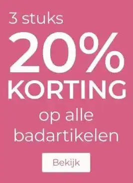 Prenatal 3 stuks 20% KORTING op alle badartikelen aanbieding