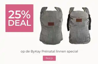 Prenatal 25% DEAL op de ByKay Prénatal linnen special aanbieding