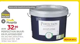 Praxis PERFECTION MUUR- EN PLAFONDVERF aanbieding