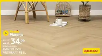 Praxis CANDO PVC VISGRAAT FEEL aanbieding