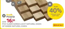 Praxis PVC VLOER GARDA LICHT NATUREL EIKEN OF WARM NATUREL EIKEN aanbieding
