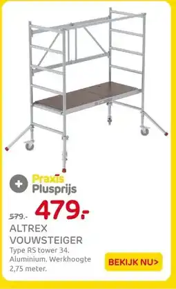 Praxis ALTREX VOUWSTEIGER aanbieding