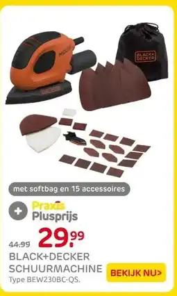Praxis BLACK+DECKER SCHUURMACHINE aanbieding
