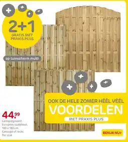 Praxis tuinscherm multi aanbieding