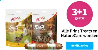 Plein.nl Alle Prins Treats en NatureCare worsten aanbieding