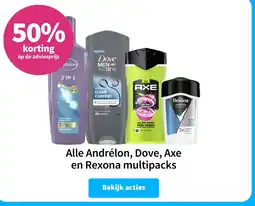 Plein.nl Alle Andrélon, Dove, Axe en Rexona multipacks aanbieding