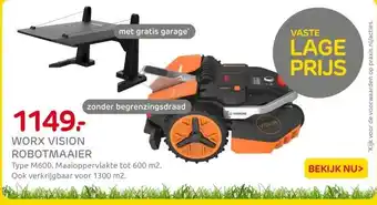 Praxis WORX VISION ROBOTMAAIER aanbieding