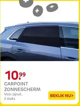 Praxis CARPOINT ZONNESCHERM Voor zijruit. aanbieding