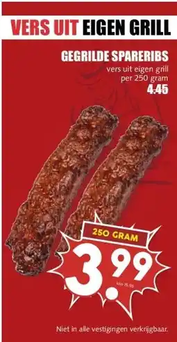 MCD Supermarkt GEGRILDE SPARERIBS aanbieding