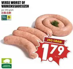 MCD Supermarkt VERSE WORST OF VARKENSSAUCIJZEN aanbieding