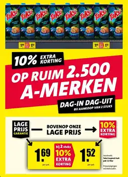 Nettorama aksi tropisch fruit pak 1,5 liter aanbieding