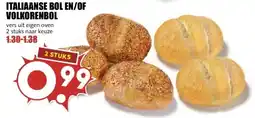MCD Supermarkt ITALIAANSE BOL EN/OF VOLKORENBOL aanbieding