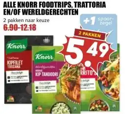 MCD Supermarkt ALLE KNORR FOODTRIPS, TRATTORIA EN/OF WERELDGERECHTEN aanbieding