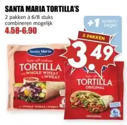 MCD Supermarkt SANTA MARIA TORTILLA'S aanbieding