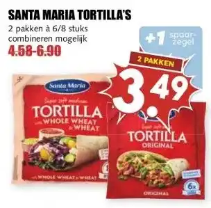 MCD Supermarkt SANTA MARIA TORTILLA'S aanbieding