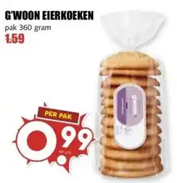 MCD Supermarkt G'WOON EIERKOEKEN aanbieding