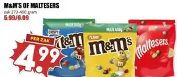 MCD Supermarkt M&M'S OF MALTESERS aanbieding