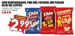 MCD Supermarkt CHIO HEARTBREAKERS, POM-BÄR, POPCORN, MIX PLOSION EN/OF XXL FLIPPIES aanbieding
